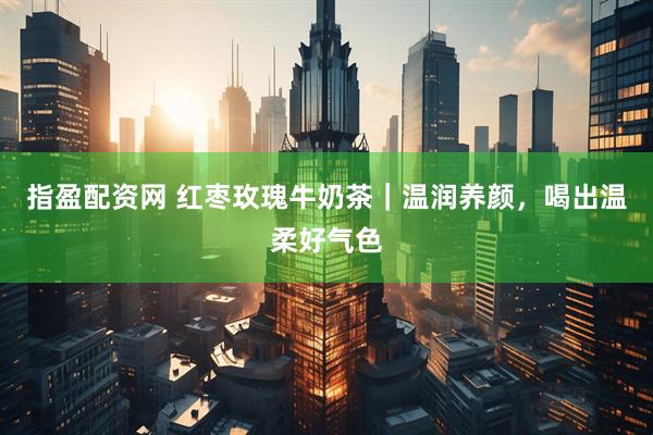 指盈配资网 红枣玫瑰牛奶茶｜温润养颜，喝出温柔好气色