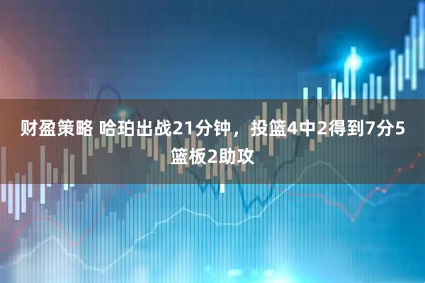 财盈策略 哈珀出战21分钟，投篮4中2得到7分5篮板2助攻